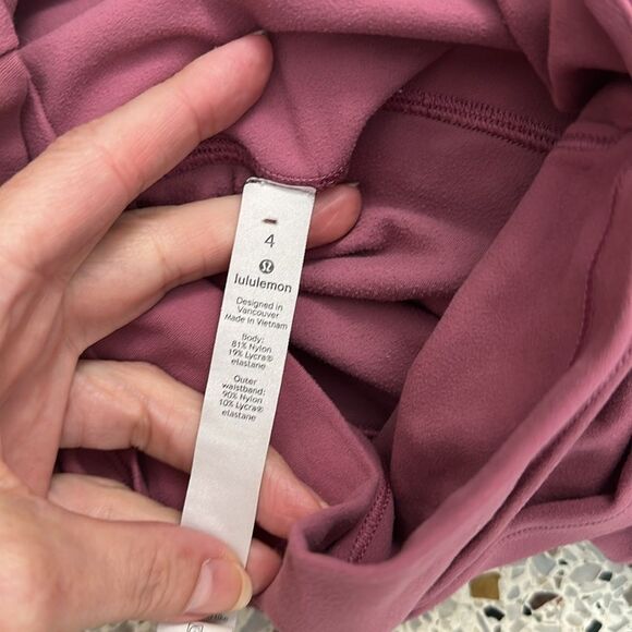 Lululemon align high rise waist wrap pant leggings 28” moss rose 4 nulu - Picture 8 of 8